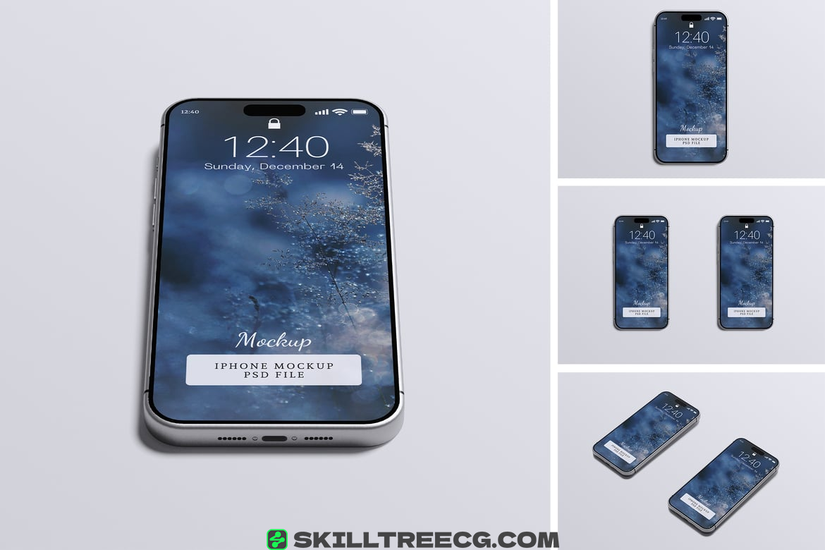 Realistic iPhone Mockup（871629）-技能树